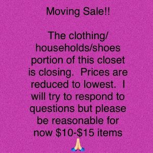 Moving Sale